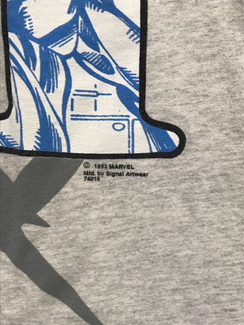 SIGNAL ARTWEAR（シグナルアートウェア）SIGNAL ARTWEAR (シグナルアートウェア) ヴィンテージプリントTシャツ グレー サイズ:Mediumの古着・服飾アイテム