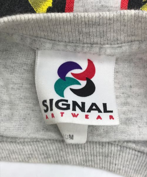 SIGNAL ARTWEAR（シグナルアートウェア）SIGNAL ARTWEAR (シグナルアートウェア) ヴィンテージプリントTシャツ グレー サイズ:Mediumの古着・服飾アイテム