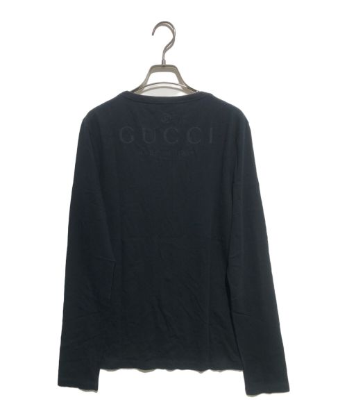 GUCCI（グッチ）GUCCI (グッチ) バックプリントロングスリーブカットソー ブラック サイズ:Sの古着・服飾アイテム