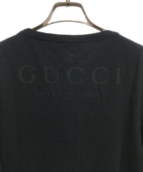GUCCI（グッチ）GUCCI (グッチ) バックプリントロングスリーブカットソー ブラック サイズ:Sの古着・服飾アイテム