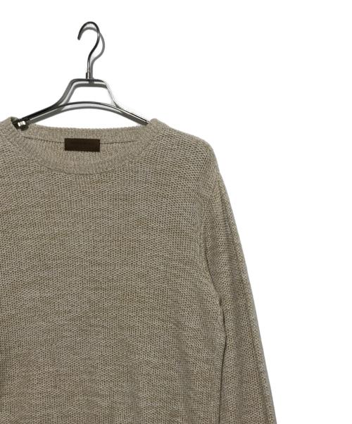TOMORROW LAND tricot（トゥモローランド トリコ）TOMORROW LAND tricot (トゥモローランド トリコ) コットンリネン クルーネックニット アイボリー サイズ:Ｓの古着・服飾アイテム