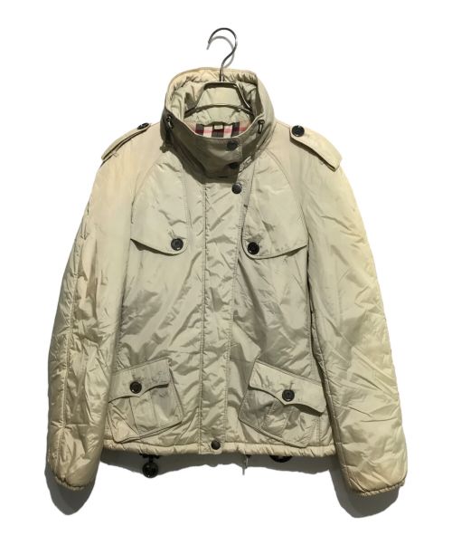 BURBERRY BRIT（バーバリーブリット）BURBERRY BRIT (バーバリーブリット) 裏ノヴァチェック中綿ジャケット ベージュ サイズ:40の古着・服飾アイテム