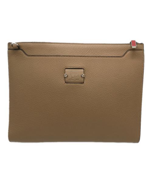 Christian Louboutin（クリスチャン・ルブタン）Christian Louboutin (クリスチャン・ルブタン) スカイポーチ クラッチバッグ ブラウンの古着・服飾アイテム