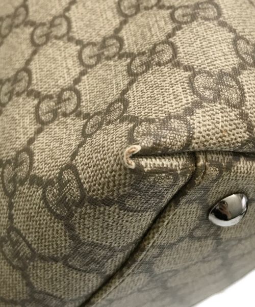 GUCCI（グッチ）GUCCI (グッチ) GGスプリームPVCトートバッグ ベージュの古着・服飾アイテム