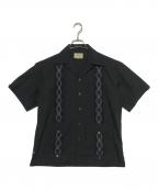 Schottショット）の古着「BRAID CUBA SHIRT」｜ブラック