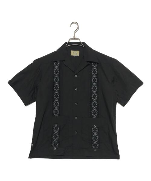 Schott（ショット）Schott (ショット) BRAID CUBA SHIRT ブラック サイズ:Sの古着・服飾アイテム