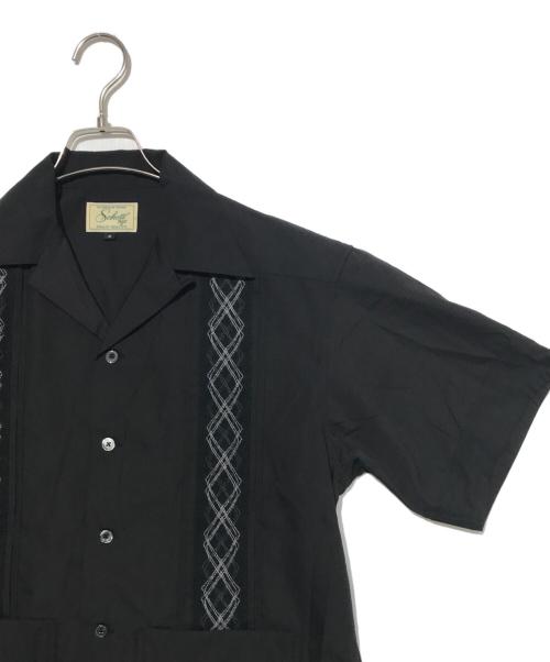 Schott（ショット）Schott (ショット) BRAID CUBA SHIRT ブラック サイズ:Sの古着・服飾アイテム