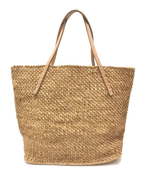 Sans-Arcidet（サン・アルシデ）Sans-Arcidet (サン・アルシデ) ラフィアトート ベージュの古着・服飾アイテム