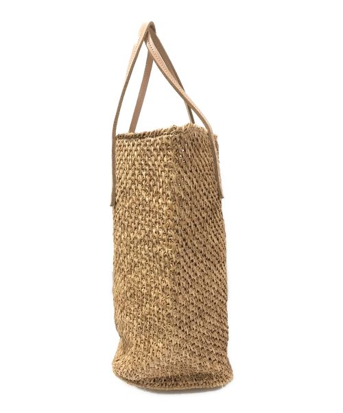 Sans-Arcidet（サン・アルシデ）Sans-Arcidet (サン・アルシデ) ラフィアトート ベージュの古着・服飾アイテム