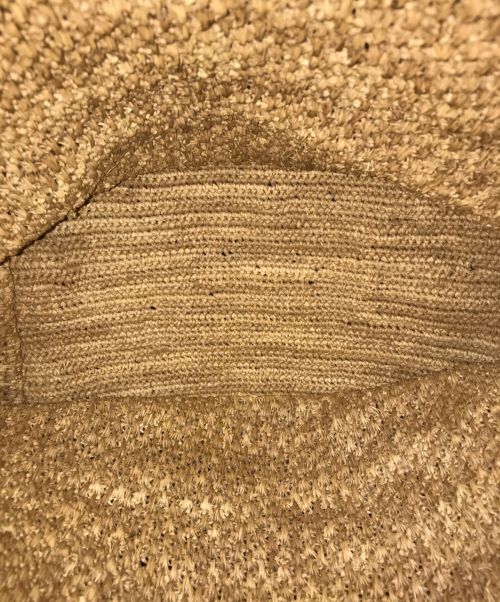 Sans-Arcidet（サン・アルシデ）Sans-Arcidet (サン・アルシデ) ラフィアトート ベージュの古着・服飾アイテム