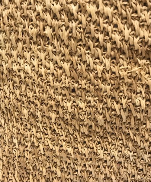 Sans-Arcidet（サン・アルシデ）Sans-Arcidet (サン・アルシデ) ラフィアトート ベージュの古着・服飾アイテム