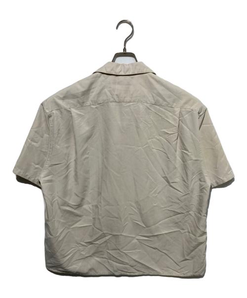 STEVEN ALAN（スティーブンアラン）STEVEN ALAN (スティーブンアラン) DRAPE TURNOVER COLLAR SHORT SLEEVE SHIRT-WIDE ホワイト サイズ:Sの古着・服飾アイテム