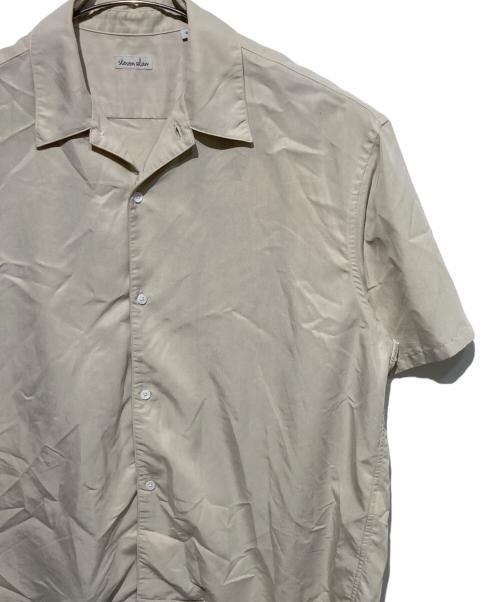 STEVEN ALAN（スティーブンアラン）STEVEN ALAN (スティーブンアラン) DRAPE TURNOVER COLLAR SHORT SLEEVE SHIRT-WIDE ホワイト サイズ:Sの古着・服飾アイテム