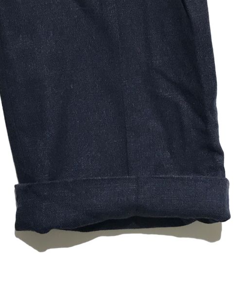 jacquemus（ジャックムス）jacquemus (ジャックムス) リネン混トラウザーパンツ ネイビー サイズ:34の古着・服飾アイテム