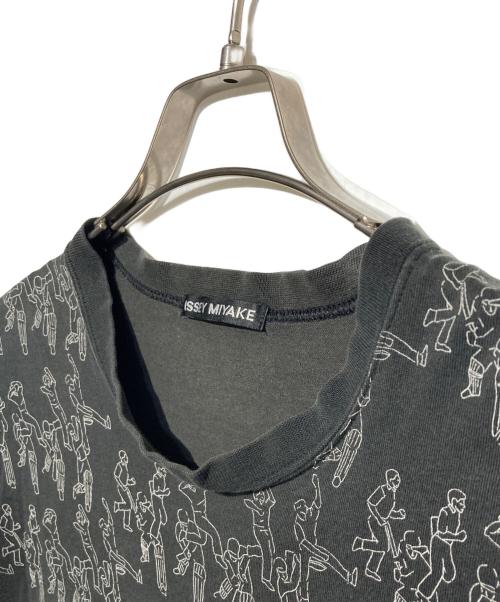 ISSEY MIYAKE（イッセイミヤケ）ISSEY MIYAKE (イッセイミヤケ) 総柄Tシャツ ブラック サイズ:2の古着・服飾アイテム