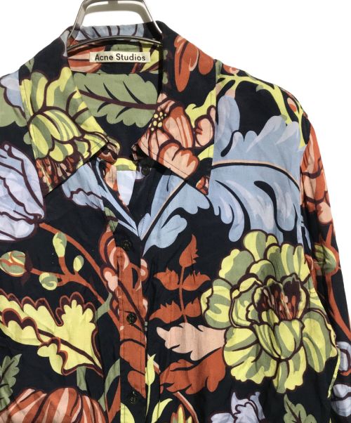 Acne studios（アクネ ストゥディオス）Acne studios (アクネ ストゥディオス) フローラルプリントシャツ ブラック サイズ:36の古着・服飾アイテム