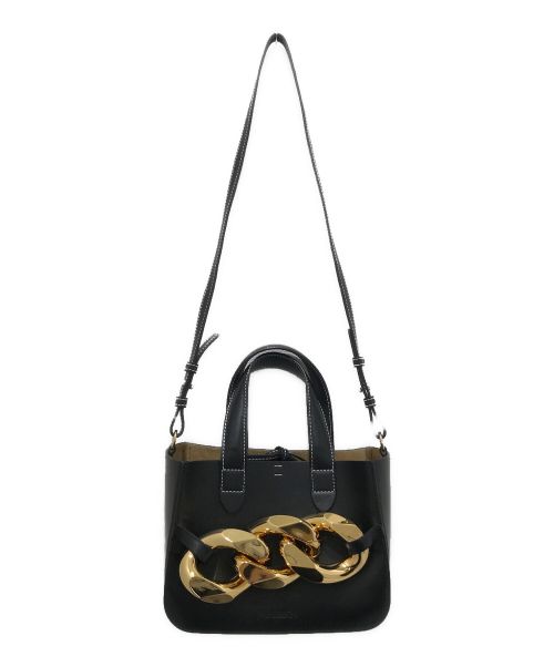 J.W.ANDERSON（ジェイダブリューアンダーソン）J.W.ANDERSON (ジェイダブリューアンダーソン) Mini Chain Tote Bag 'Black' ブラックの古着・服飾アイテム