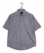 GOLDWINゴールドウイン）の古着「Striped Comfortable S/S Shirt」｜サックスブルー
