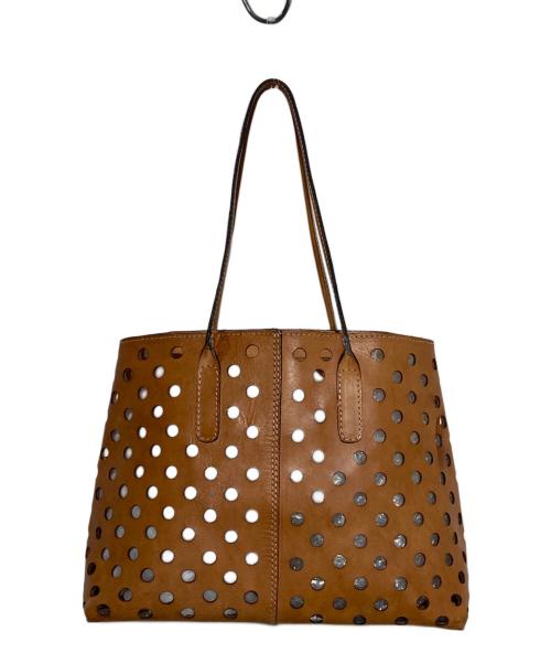 rachel comey（レイチェルコーミー）rachel comey (レイチェルコーミー) パンチングトートバッグ ブラウンの古着・服飾アイテム