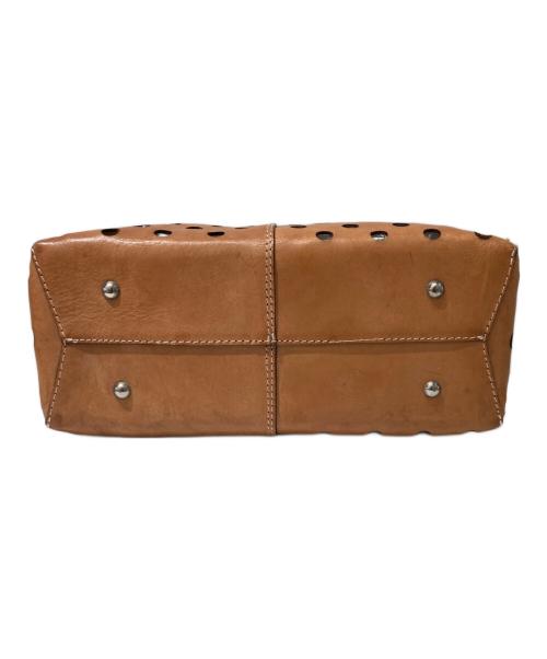 rachel comey（レイチェルコーミー）rachel comey (レイチェルコーミー) パンチングトートバッグ ブラウンの古着・服飾アイテム