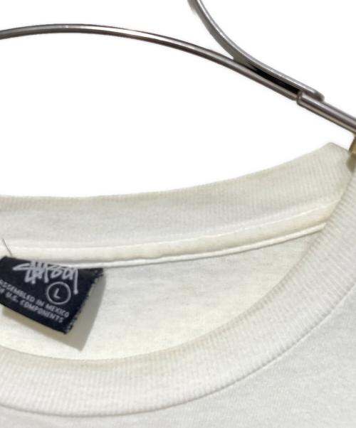 stussy（ステューシー）stussy (ステューシー) ガールフォトＴシャツ ホワイト サイズ:Lの古着・服飾アイテム