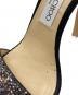 中古・古着 JIMMY CHOO (ジミーチュウ) グリッターヒールサンダル マルチカラー サイズ:36 1/2：6000円
