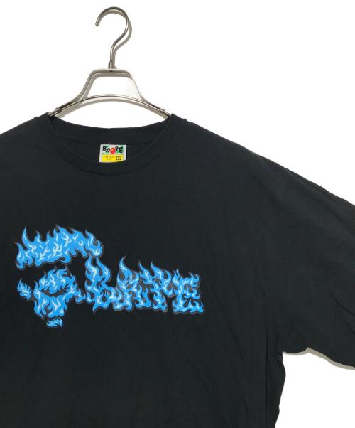 A BATHING APE（ア ベイシング エイプ）A BATHING APE (ア ベイシング エイプ) Flame Ape Face Tee ブラック サイズ:2XLの古着・服飾アイテム