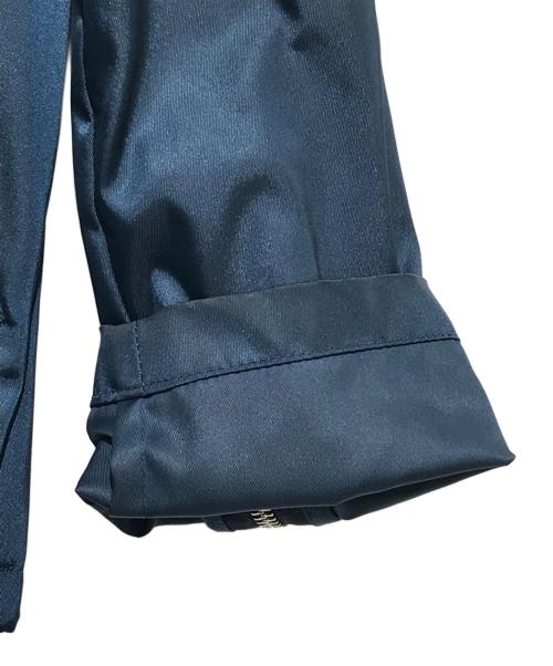 PRADA（プラダ）PRADA (プラダ) プレートロゴナイロンジップアップパーカー ブルー サイズ:40の古着・服飾アイテム