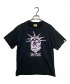 A BATHING APEア ベイシング エイプ）の古着「NYC CAMO APE HEAD TEE」｜ブラック
