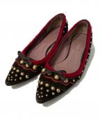 MIU MIUミュウミュウ）の古着「スタッズパンプス」｜ブラック