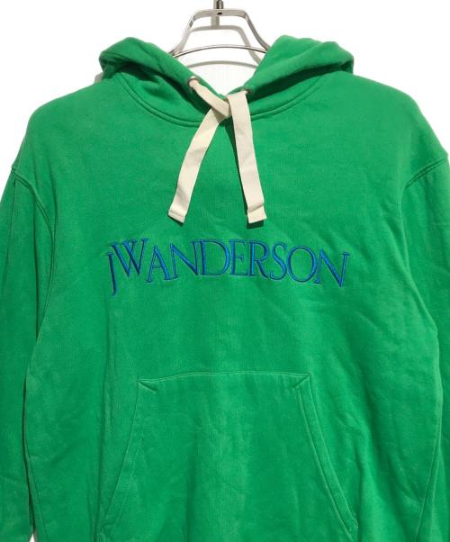 J.W.ANDERSON（ジェイダブリューアンダーソン）J.W.ANDERSON (ジェイダブリューアンダーソン) プルオーバーパーカー グリーン サイズ:Lの古着・服飾アイテム