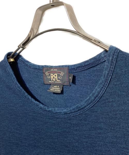 RRL（ダブルアールエル）RRL (ダブルアールエル) インディゴ染めポケットTシャツ インディゴ サイズ:Mの古着・服飾アイテム