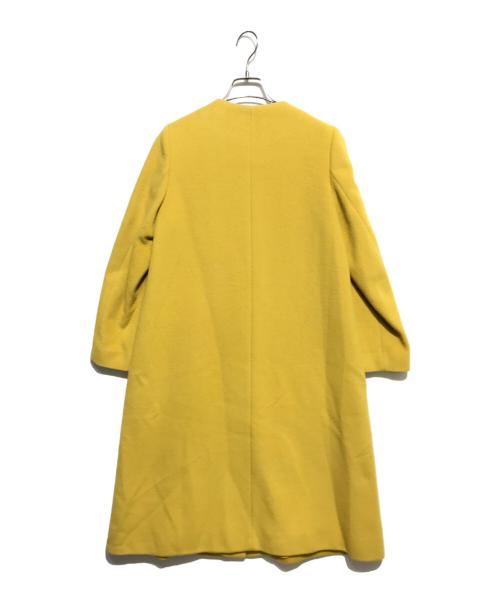 UNITED ARROWS TOKYO（ユナイテッドアローズトウキョウ）UNITED ARROWS TOKYO (ユナイテッドアローズトウキョウ) ノーカラーコート イエロー サイズ:34の古着・服飾アイテム