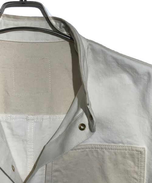 TOM WOOD（トムウッド）TOM WOOD (トムウッド) スタンドカラーパッチデニムジャケット ベージュ サイズ:Sの古着・服飾アイテム