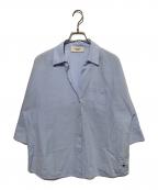 WEEKEND Max Maraウィークエンド マックスマーラ）の古着「バタフライ刺繍カッターシャツ」｜スカイブルー