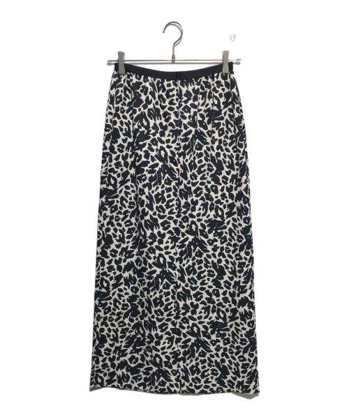 THIRD MAGAZINE（サードマガジン）THIRD MAGAZINE (サードマガジン) アニマルロングスカート ブラック×ベージュ サイズ:9の古着・服飾アイテム