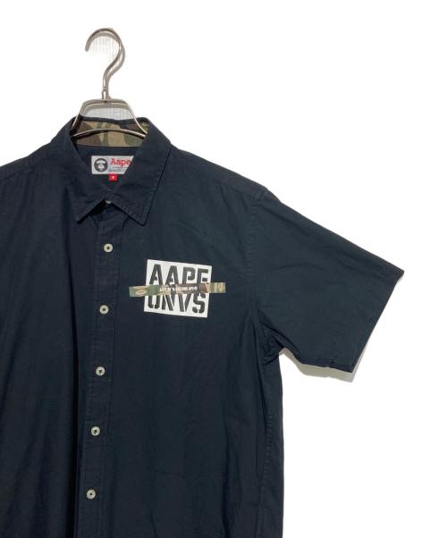 Aape BY A BATHING APE（エーエイプ バイ アベイシングエイプ）AAPE BY A BATHING APE (エーエイプ バイ アベイシングエイプ) 半袖シャツ ブラック サイズ:Mの古着・服飾アイテム