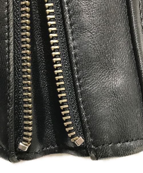 beautiful people（ビューティフルピープル）beautiful people (ビューティフルピープル) vintage leather riders jacket/ヴィンテージレザーライダースジャケット ブラック サイズ:130の古着・服飾アイテム