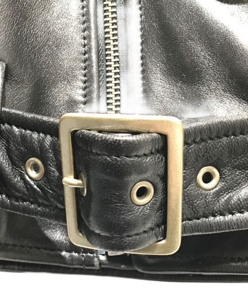 beautiful people（ビューティフルピープル）beautiful people (ビューティフルピープル) vintage leather riders jacket/ヴィンテージレザーライダースジャケット ブラック サイズ:130の古着・服飾アイテム