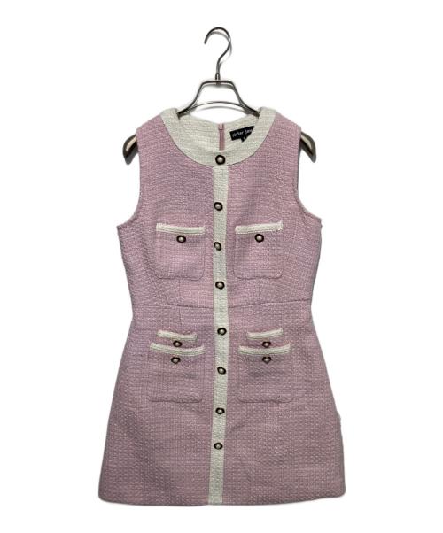 Sister Jane（シスタージェーン）Sister Jane (シスタージェーン) ツイードワンピース ピンク サイズ:Sの古着・服飾アイテム