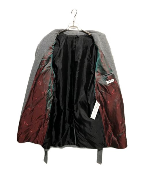 Berna（ヴェルナ）BERNA (ヴェルナ) ベルテッドコート グレー サイズ:46の古着・服飾アイテム