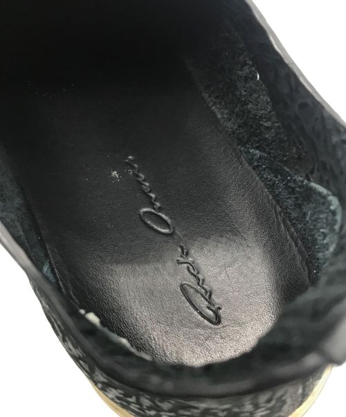 RICK OWENS（リックオウエンス）RICK OWENS (リックオウエンス) ローカットスニーカー ブラック×ホワイト サイズ:42の古着・服飾アイテム