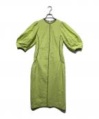 ELENDEEKエレンディーク）の古着「BLACK PIPING COCOON OP」｜グリーン