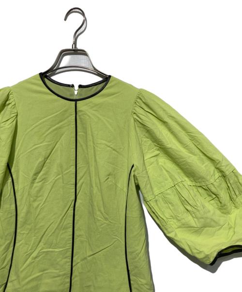 ELENDEEK（エレンディーク）ELENDEEK (エレンディーク) BLACK PIPING COCOON OP グリーン サイズ:01の古着・服飾アイテム