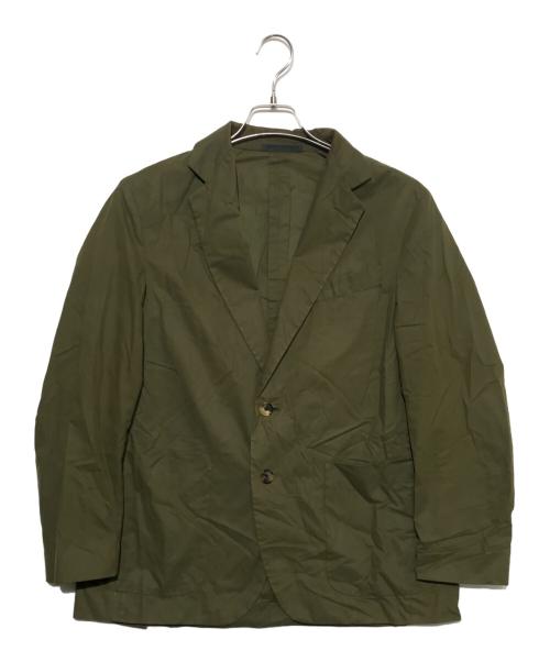 CARUSO（カルーゾ）CARUSO (カルーゾ) ピーチスキンテーラードジャケット グリーン サイズ:48の古着・服飾アイテム