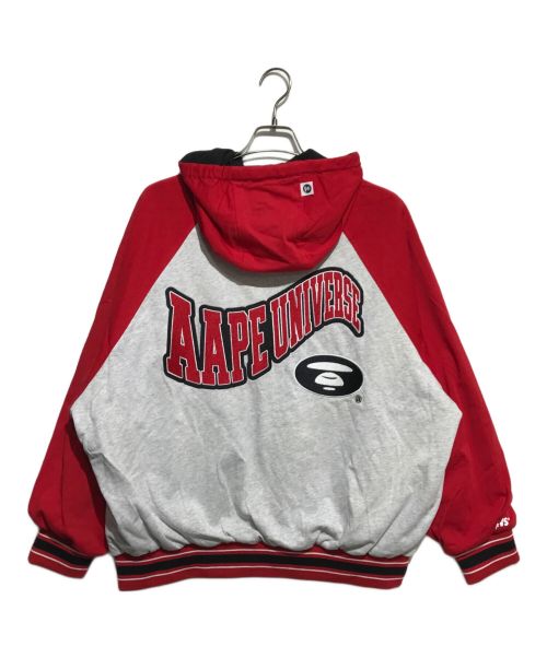 Aape BY A BATHING APE（エーエイプ バイ アベイシングエイプ）Aape BY A BATHING APE (エーエイプ バイ アベイシングエイプ) REVERSIBLE ZIP UP HOODIE JACKET ブラック×グレー サイズ:M 未使用品の古着・服飾アイテム