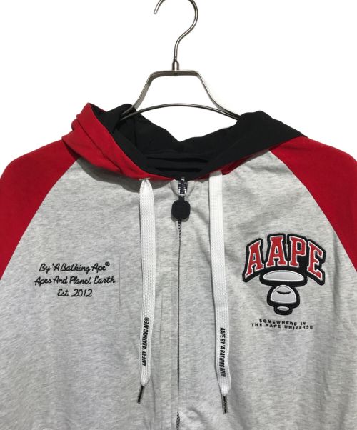 Aape BY A BATHING APE（エーエイプ バイ アベイシングエイプ）Aape BY A BATHING APE (エーエイプ バイ アベイシングエイプ) REVERSIBLE ZIP UP HOODIE JACKET ブラック×グレー サイズ:M 未使用品の古着・服飾アイテム