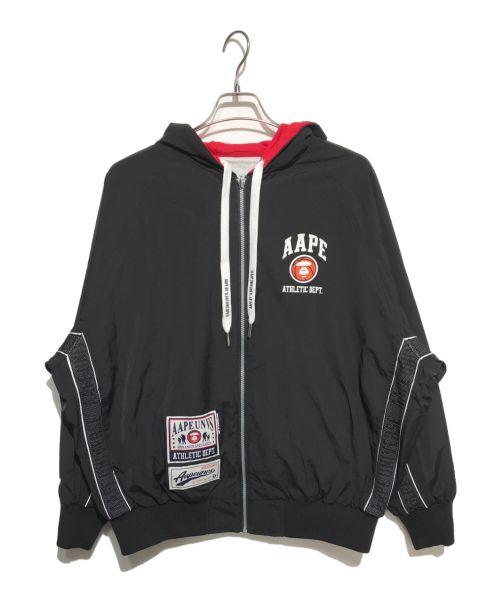 Aape BY A BATHING APE（エーエイプ バイ アベイシングエイプ）Aape BY A BATHING APE (エーエイプ バイ アベイシングエイプ) REVERSIBLE ZIP UP HOODIE JACKET ブラック×グレー サイズ:M 未使用品の古着・服飾アイテム