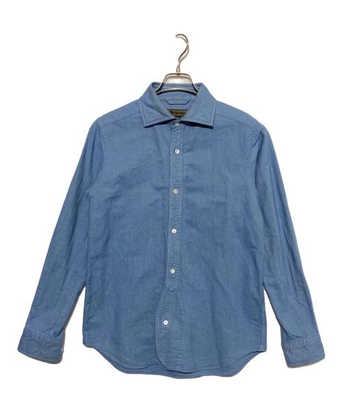 NIGEL CABOURN（ナイジェルケーボン）NIGEL CABOURN (ナイジェルケーボン) BRITISH OFFICERS SHIRT スカイブルー サイズ:46の古着・服飾アイテム