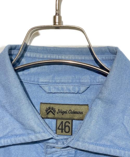 NIGEL CABOURN（ナイジェルケーボン）NIGEL CABOURN (ナイジェルケーボン) BRITISH OFFICERS SHIRT スカイブルー サイズ:46の古着・服飾アイテム